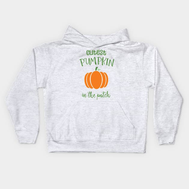 Cutest Pumpkin Kids Hoodie by Trapezio